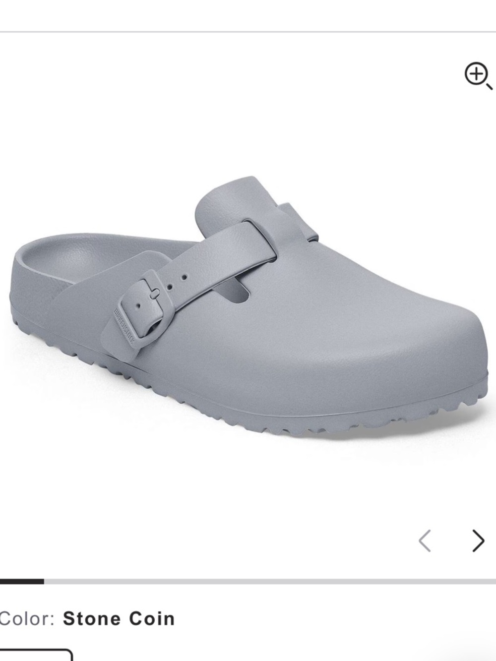 NWT BIRKENSTOCK EVA Boston Essentials, Stone Coin, size 36